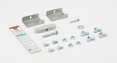 Fastener package for installing a 977 or 988 door into a wood framed opening.